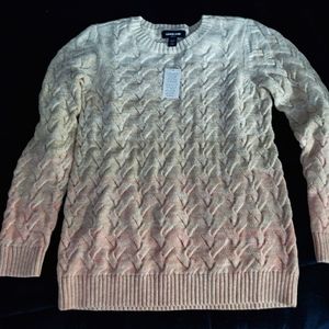 Lands End Cotton Cable Drifter Sweater